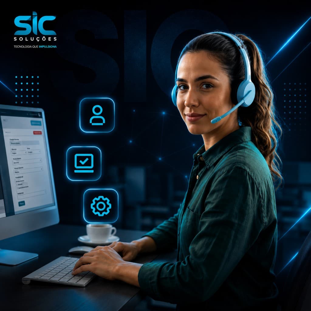 Atendimento da equipe SIC SOLUÇÕES